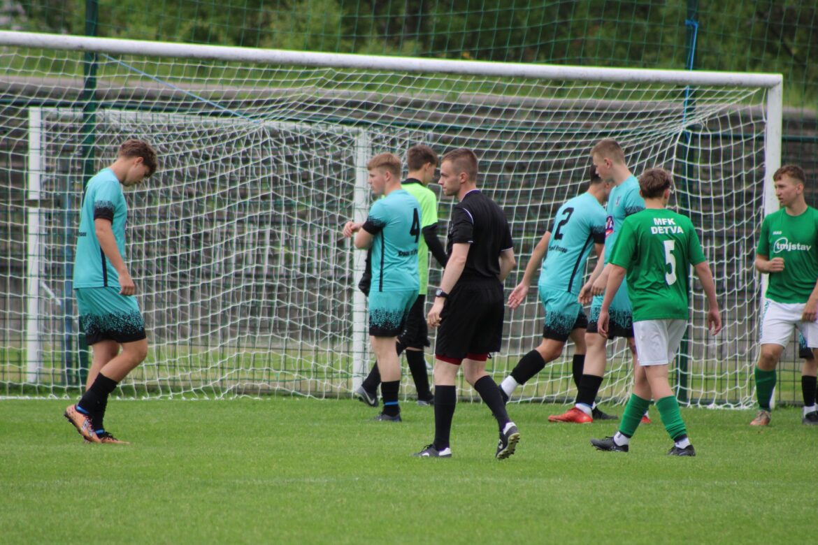 DORASTENECKÝ FUTBAL: V drese Hriňovej sa blysli hattrickom Adam Fítala a Richard Gonda, o všetky góly Látok sa postaral Kevin Melicherčík